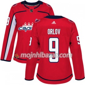 Dresovi Washington Capitals Dmitry Orlov 9 Adidas 2017-2018 Crvena Authentic - Ženska